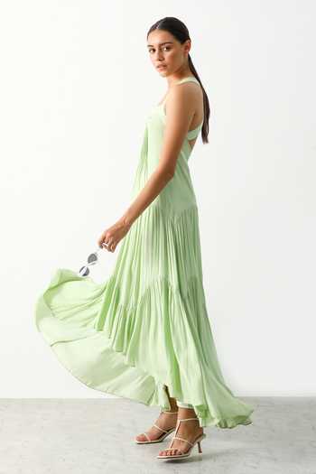 amara dress green Reedi Maxi Dress Amara Matcha main image 0