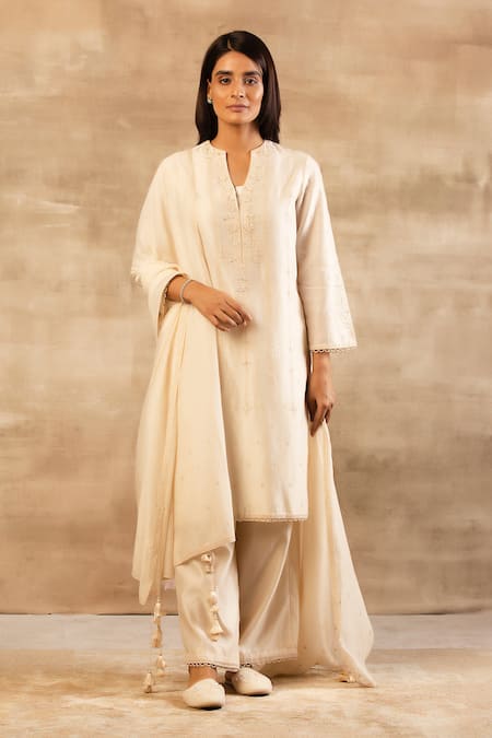 Sana Barreja Chanderi Silk Kurta Set 