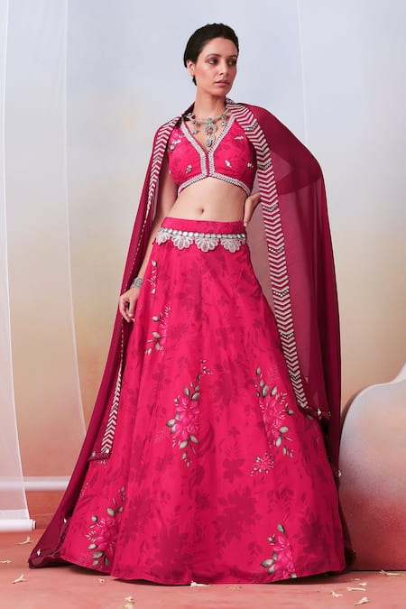 Isha Gupta Tayal Floral Print Lehenga Set 