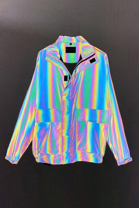 Shop_Theorem_Gray Polyester Reflective Utility Jacket 