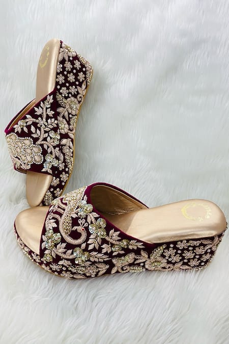 Women Saree Heels Sandals - Buy Women Saree Heels Sandals online in India