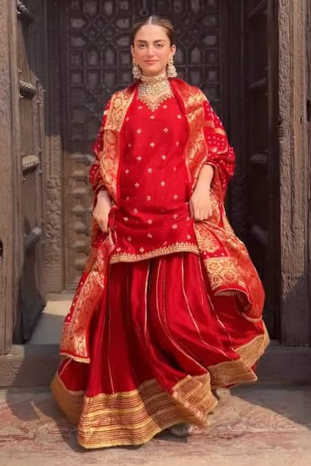 Shrutkirti Chanderi Lehenga Set 