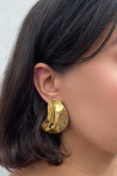 Anushka Jain Jewellery Gold Plated Nakoah Handcrafted Earrings 