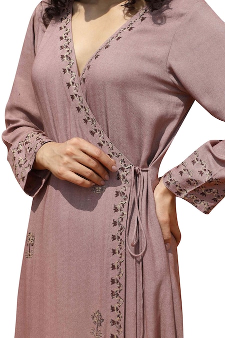 Bohame Printed Overlap Dress 