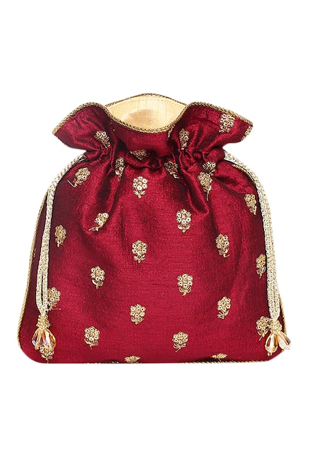 The Purple Sack Hand Embroidered Potli Bag 