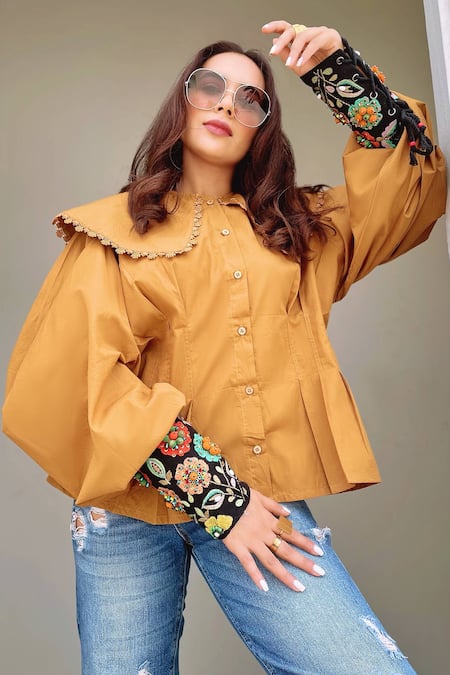 Buy_Nidzign Couture_Black Beads Handmade Cuff Bracelet _Online_at_Aza_Fashions