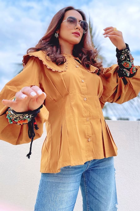 Nidzign Couture_Black Beads Handmade Cuff Bracelet _Online_at_Aza_Fashions