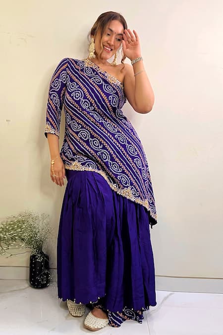 Pink City by Sarika Printed Kurta & Sharara Set 