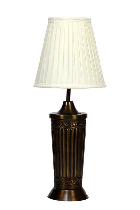 Buy Nakshikathaa - Homeware Gold Alloy Vaishnavi Table Lamp Online at Aza Fashions Buy_Nakshikathaa - Homeware_Gold Alloy Vaishnavi Table Lamp _Online_at_Aza_Fashions