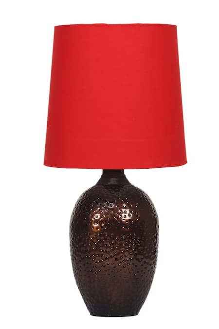 Nakshikathaa - Homeware_Gold Alloy Nalanda Table Lamp _Online_at_Aza_Fashions