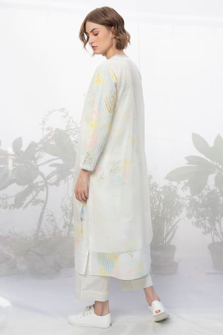 Arcvsh By Pallavi Singh Chanderi Kurta Pant Set