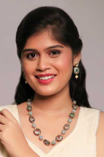 Ishhaara Multi Color Beads Gold Finish Floral Necklace Set Online at Aza Fashions Ishhaara_Multi Color Beads Gold Finish Floral Necklace Set _Online_at_Aza_Fashions