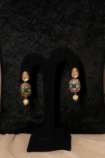 Shop Ishhaara Multi Color Beads Gold Finish Floral Necklace Set Online at Aza Fashions Shop_Ishhaara_Multi Color Beads Gold Finish Floral Necklace Set _Online_at_Aza_Fashions