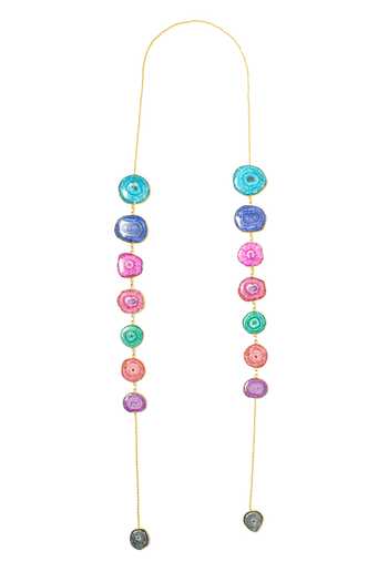 Ishhaara_Multi Color Long Scarf Necklace_Online_at_Aza_Fashions