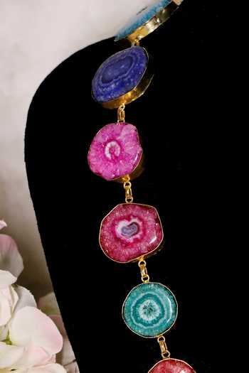 Buy_Ishhaara_Multi Color Long Scarf Necklace_Online_at_Aza_Fashions