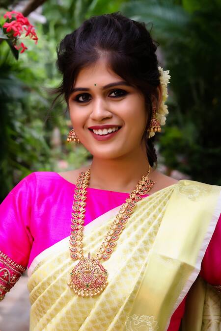 Shop Ishhaara Gold Plated Stones, Beads Temple Jewellery Set With Jhumkis at Aza Fashions Shop_Ishhaara_Gold Plated Stones, Beads Temple Jewellery Set With Jhumkis _at_Aza_Fashions