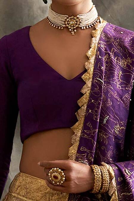 Itrh Gold Shantoon, Lehenga Lampi Blouse Lampi Lining Panelled Bridal Set at Aza Fashions Itrh_Gold Shantoon, Lehenga Lampi Blouse Lampi Lining Panelled Bridal Set _at_Aza_Fashions