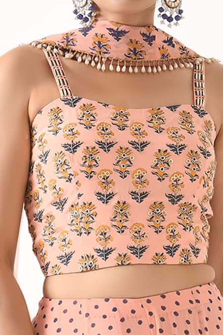 Buy Pooja Rajgarhia Gupta Pink Net, Georgette Round Printed Gharara Set Online at Aza Fashions Buy_Pooja Rajgarhia Gupta_Pink Net, Georgette Round Printed Gharara Set _Online_at_Aza_Fashions