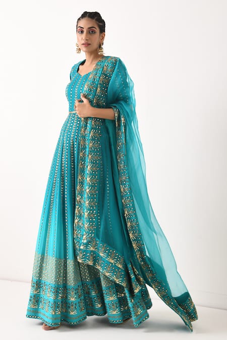 Pooja Rajgarhia Gupta Printed Anarkali with Dupatta 