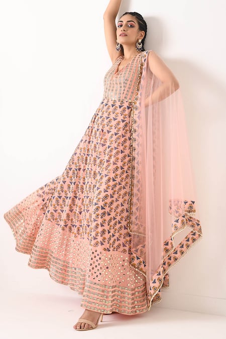 Pooja Rajgarhia Gupta Printed Anarkali with Dupatta 