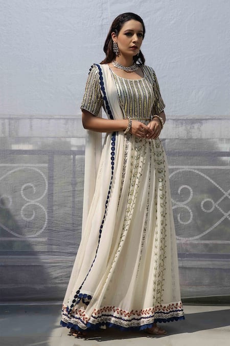 Pooja Rajgarhia Gupta Embroidered Anarkali with Dupatta 
