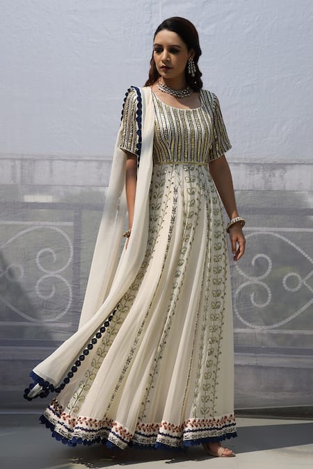 Pooja Rajgarhia Gupta Embroidered Anarkali with Dupatta 