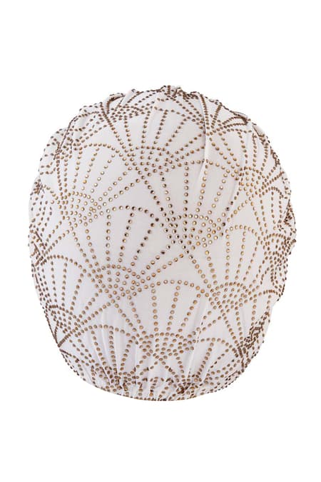 Shop_Hair Drama CO_Off White Rhinestone Embellished Turban 