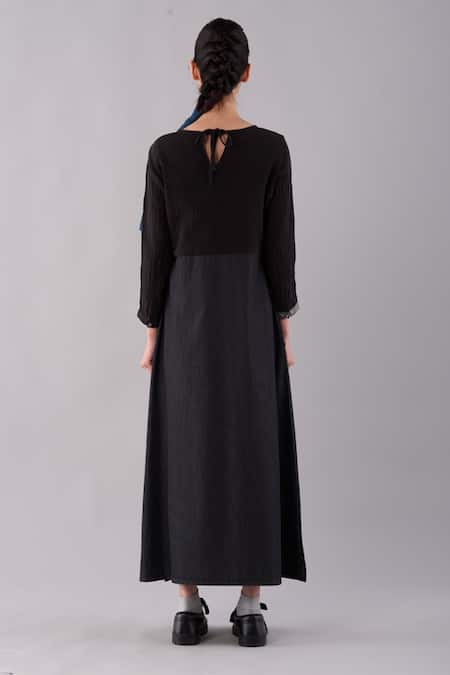 JAYATI GOENKA Dyed Shashiko Midi Dress 