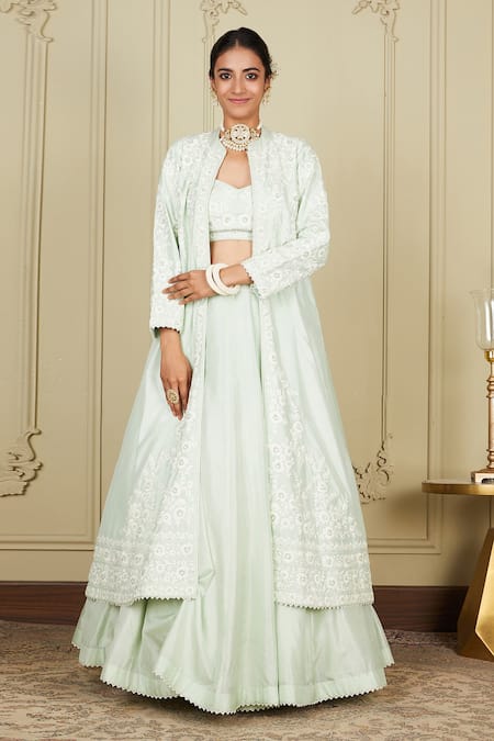 Sheetal Batra Zanira Embroidered Jacket Lehenga Set 