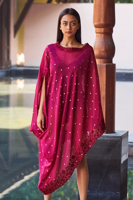 Payal Jain Chanderi Asymmetric Cover Up 