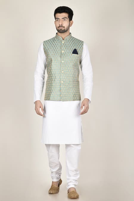 Aryavir Malhotra Jacquard Nehru Jacket 