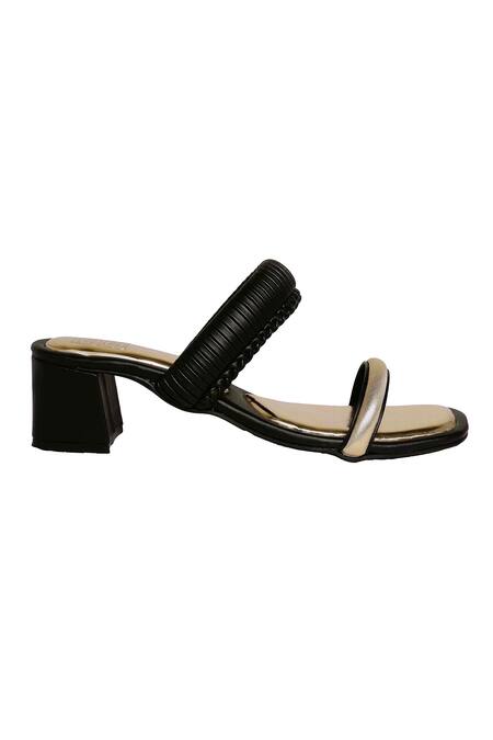 Buy Veruschka By Payal Kothari Black Jamun Block Heels Online at Aza Fashions Buy_Veruschka By Payal Kothari_Black Jamun Block Heels _Online_at_Aza_Fashions