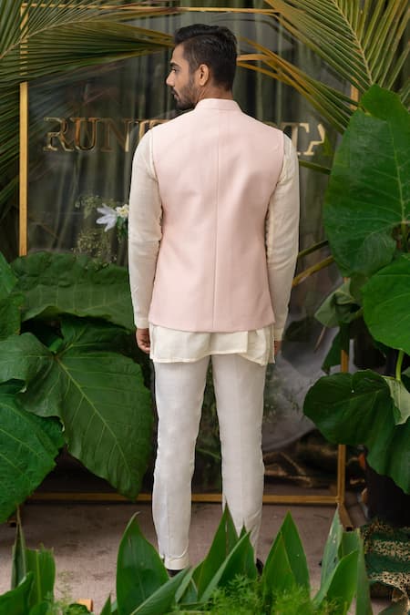Runit Gupta Chanderi Silk Bundi 