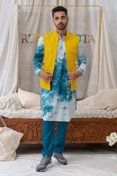 Runit Gupta Cotton Linen Bundi 