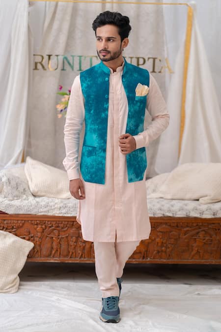 Runit Gupta Cotton Linen Tie Dye Bundi 