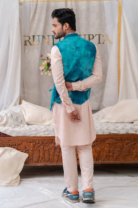 Runit Gupta Cotton Linen Tie Dye Bundi 