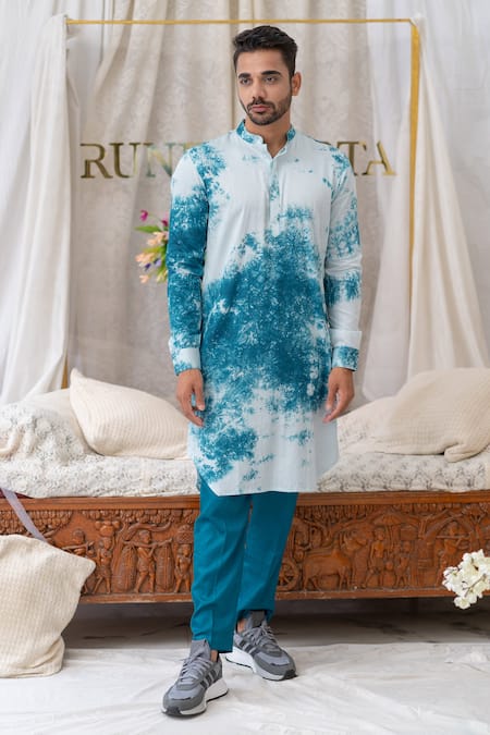 Runit Gupta Tie Dye Kurta Set 