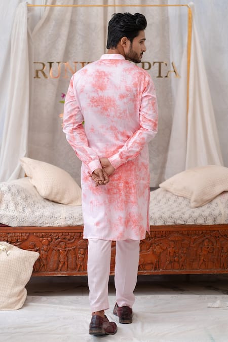 Runit Gupta Tie Dye Kurta Set 