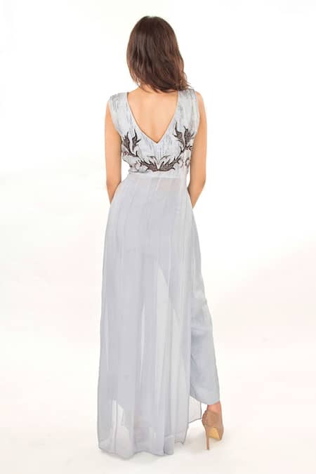 Jasmine Bains Embroidered Tunic & Trouser Set 