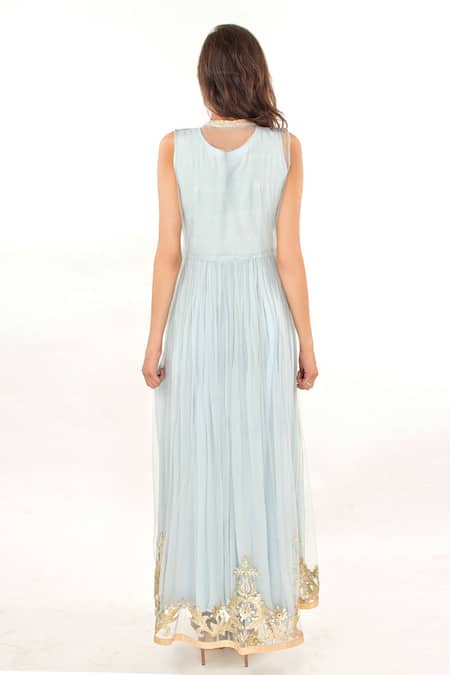 Jasmine Bains Gown With Embroidered Gilet 