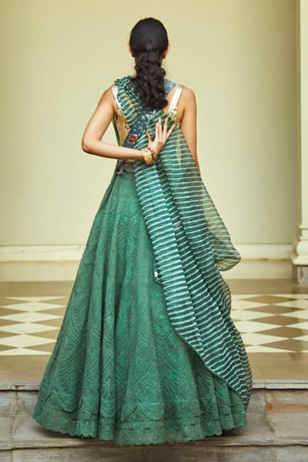 Lush Green Lehenga Choli Collection | Zeel Clothing | Color: Green