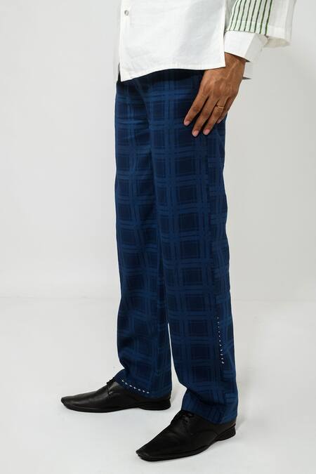 Zara Men's Checkered Trousers, Men's Fashion, Clothes on Carousell