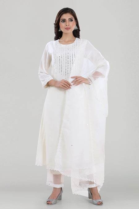 Asaga Chanderi Silk Kurta Set 