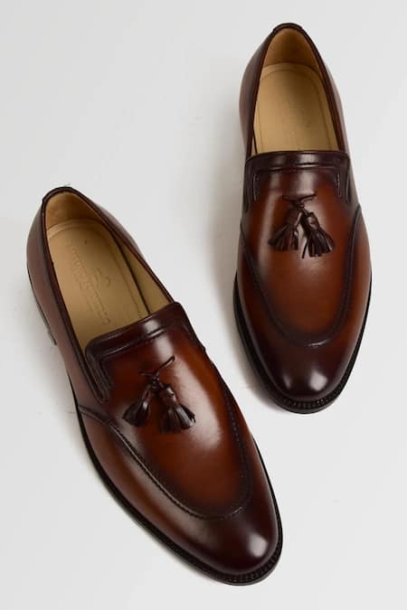 Luxoro Formello Hand Painted Tassel Loafers 