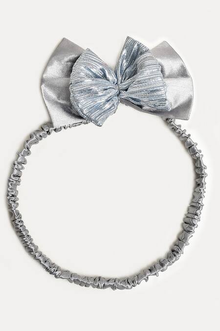 Buy_Jelly Jones_Grey Silk Sequins Pleated Dress_Online_at_Aza_Fashions