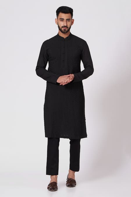 Jatin Malik Pintucks Kurta & Pant Set 