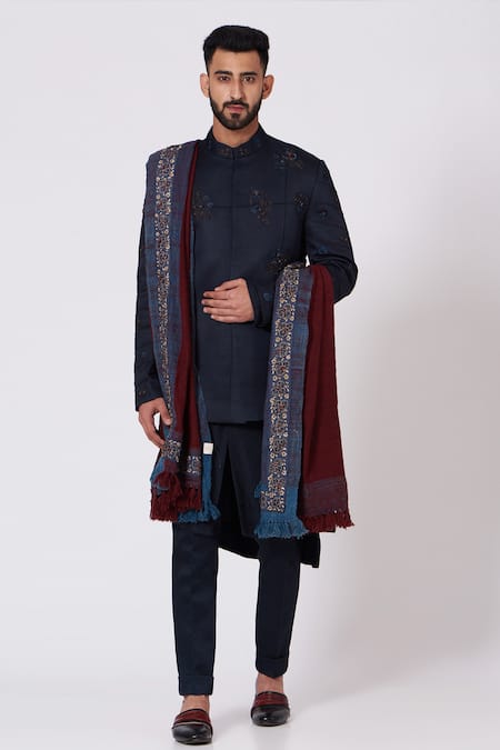 Jatin Malik Embroidered Bandhgala & Kurta Set 