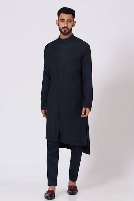 Jatin Malik Asymmetric Kurta & Pant Set 