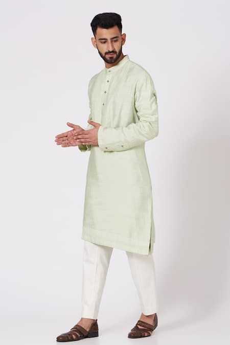 Jatin Malik Pintucks Kurta & Pant Set 