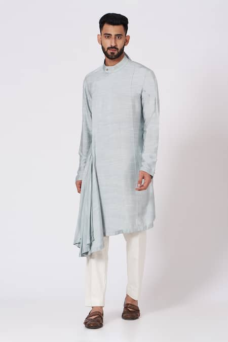 Jatin Malik Draped Kurta & Pant Set 